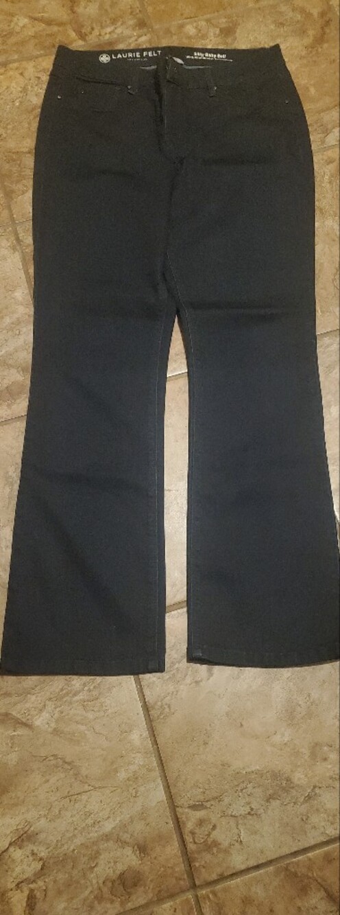 Laurie Felt Black Denim Mid-Rise Jeans